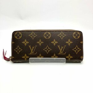 rm) LOUIS VUITTON ルイヴィトン モノグラム ポルトフォイユ クレマンス M60742 長財布 ラウンド ジップ 札/コイン/カード収納 中古 USED