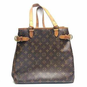 rm) LOUIS VUITTON ルイヴィトン モノグラム バティニョール ヴェルティカル M51153 ハンドバッグ ショルダー ※中古 保管品 変色 傷み有