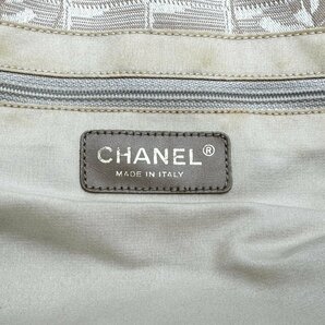 rm) CHANEL シャネル ニュートラベルライン トートバッグ ショルダーバッグ 8番台 ココマーク ベージュ 中古 ギャランティシールの画像6