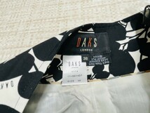 美品　DAKS　スカート　38サイズ　ロンドン　キュプラ　ホワイト ブラック　ダックス　3767_画像2