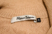 ALPACA TAMON アルパカ タモン 高級 アルパカ100% フルジップ ニット セーター M 冬春 (H0012404)_画像3