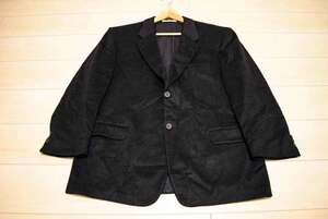 BACHRACH バックラック 2釦 高級 カシミア95% 黒 テーラード ブレザー ジャケット 2XL 冬 (H00123104)