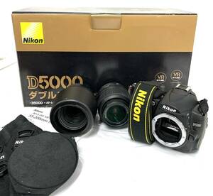 Nikonニコン D5000 ボディ デジタル一眼レフカメラ レンズ NIKKOR 18-55mm 1:3.5-5.6G 現状品 カ15