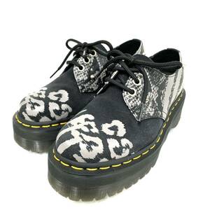 DR.MARTENS ドクターマーチン ブラック 1461QUAD AW006 KV05X 3UK 36EU レースアップ靴革靴 現状品 レースアップシューズ カ4