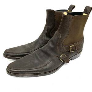 ドルチェアンドガッバーナ DOLCE&GABBANA ブーツ シューズ レザー 黒 メンズ 靴 9720 1460 51/2 革靴 現状品 カ4