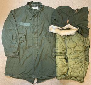 ★ヴィンテージ中古&New(Dead Stock)米軍実物 サイズ: S USGI M-65 Fishtail Parka Full Set M-65 フィッシュテールパーカー フルセット