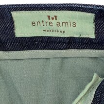 ENTRE AMIS アントレアミ デニムパンツ ストレートデニム ブルー系 コットン 中古 レディース_画像6