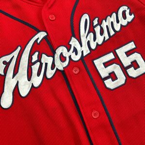 広島カープ #55 エルドレッド ビジター L ハイクオリティユニフォーム 検)HIROSHIMA CARP 黒田 新井 松山 ビッグカントリー デサントの画像4