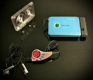  cassette Walkman Matsushita RQ-SX71 ultrathin ., blue [ service being completed, work properly super-beauty goods ]