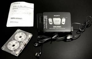 カセットウォークマン SONY WM-EX622 黒色「整備済み、完動美品」