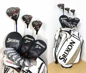 ★送料無料★スリクソン ZX5.ZR-800.オデッセイ#4等 男性用 ゴルフクラブ フルセット★SRIXON ３点式キャディバッグ付★