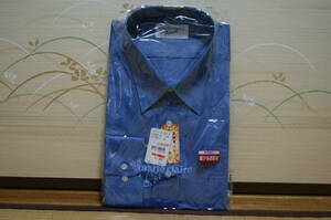 ■未使用 メンズ ワイシャツ 43-82 青 marie claire forum ブルー 形態安定 暖か快適素材 Yシャツ お探しの方必見10年程前の品マリクレール