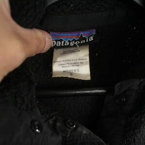 X134 2000年代製 Patagonia パタゴニア フリースジャケット■00s 表記Sサイズ レディース プルオーバー 25441 ブラック 黒 アメカジ 90sの画像3
