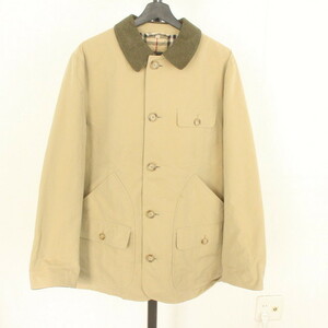 C141 2000年代製 BURBERRY ハンティングジャケット■00s XLサイズぐらい USA製 ベージュ バーバリー アウター アメカジ 古着 古着卸 90s