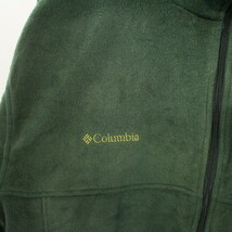 V132 2000年代製 Columbia コロンビア フリースジャケット■00s 表記Lサイズ グリーン 緑 アメカジ ストリート 古着 古着卸 オールド 激安_画像7