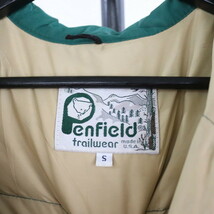 N195 80sビンテージ Penfield ダウンベスト USA製■1980年代製 表記Sサイズ グリーン 緑 アメカジ 古着 古着卸 オールド 激安 希少 検 90s_画像3