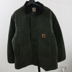 V170 2006年製 Carhartt カーハート トラディショナルコート■00s 表記Lサイズ ダック MOS グリーン 緑 アメカジ ストリート 90s 80s 