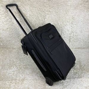 1円 美品 TUMI トゥミ 2輪 キャリーバッグ スーツケース Alpha 2 アルファ ビジネスバッグ メンズ バリスティックナイロン ブラック 黒 