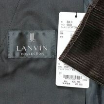 2022秋冬/LANVIN COLLECTION/54サイズ/スラックス パンツ 美艶 コーデュロイ伸縮 ツータック 無地 日本製 美脚 新品/焦茶/ブラウン/hf111/_画像6