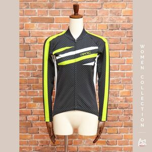 1円/秋冬/reric/Sサイズ/サイクル ジャージ 裏起毛 長袖 レディース 日本製 サイクリング レリック 新品/黒/ブラック/hy163/