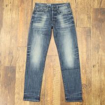 1円/G-STAR RAW/27インチ/美脚デニムパンツ 3301 SLIM 51001-6566-5543 ストレッチ ウォッシュ加工 ジーンズ 新品/紺/ネイビー/ga246/_画像2