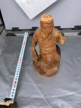 西B 置物 仏像 木製 木彫り 骨董品 古美術 仏道具 時代物 木彫 秘蔵_画像1