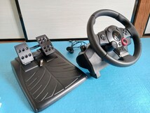 プレイステーション3 ロジテック Driving Forth ドライビングフォース E-X5C19 グランツーリスモ PS3 ゲーム Logicool ハンドル_画像1