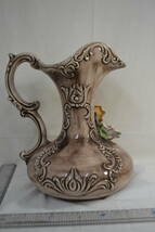 D10）イタリア製　フラワーベース　花瓶　バラ　水さし型　_画像3