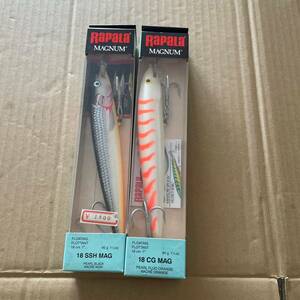 送料無料　未使用　ラパラ　RAPALA F-18MAG フローティングマグナム　18cm 40g 2個セット B マグロ　オフショア　怪魚