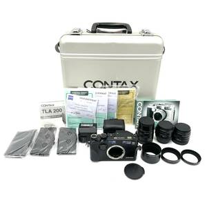 限定品 CONTAX G2 ブラック コンタックス TLA200, Biogon 2.8/28, Sonnar 2.8/90, Planar 2/45 レンズ 専用アルミケース 付き