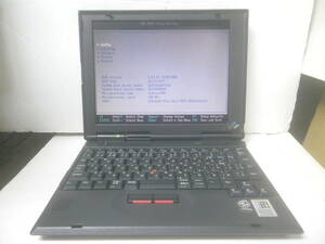 【ジャンク品】IBM ThinkPad 240Z 2609-71J Celeron 500MHz 64MBメモリ HDD欠品