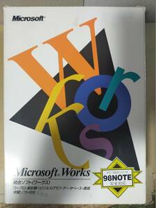 ※【送料無料】【ジャンク品】Microsoft Microsoft Works 総合ソフト PC-9800シリーズ 98NOTE完全対応