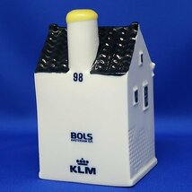 DKG★未開栓 デルフト KLM BOLS オランダ航空 ボルス ブルーハウス No.98 家 ミニチュアハウス 陶器 98 ミニボトル 未開封_画像3