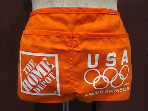 DEADSTOCK THE HOME DEPOT Olympic symbol Work apron orange *240118c3-apr dead stock . wheel Mark sport 