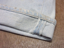 ビンテージ80's●Levi's 501実寸W83cm●240128i1-m-pnt-jns-w33リーバイスデニムジーンズアイスブルーUSA製_画像7