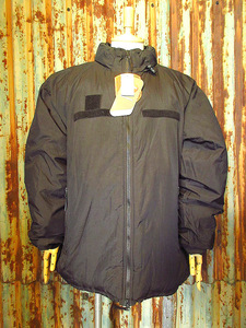 DEADSTOCK B.A.F.社製 ECWCS LEVEL7 GEN III PRIMALOFT JACKETブラックsize L-R●240119k5-m-jk-dwn古着ミリタリープリマロフト