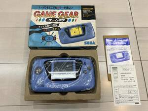  almost unused goods screen is defective. SEGA GAME GEAR Game Gear blue BLUE retro game 
