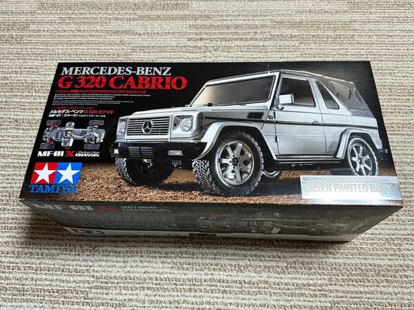 メルセデスG320カブリオ　タミヤ1/10RC MFー01X 塗装済みボディ