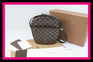 ●綺麗●LOUIS VUITTON/ルイ ヴィトン●イパネマ PM●ダミエ エベヌ●N51294●レディース●斜め掛け ショルダーバッグ●