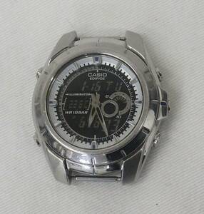 【中古動作品】★ヘッドのみ　CASIO EDIFICE カシオ エディフィス EFA-119 アナデジ メンズ腕時計 黒文字盤 JAPAN MOV'T