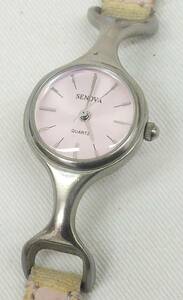 【中古動作品】★SENOVA 3針クォーツ レディース腕時計 JAPAN MOV'T
