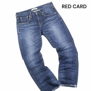 RED CARD レッドカード PLST別注★ 25504P Anniversary 20th Crop カットオフ ストレッチ デニム パンツ Sz.22　レディース　K3B00406_C#R