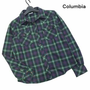 Columbia コロンビア PL7240 通年 長袖 シルバースロウンレイク チェック シャツ Sz.L　レディース アウトドア 登山　K4T00061_1#C