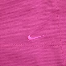 NIKE GOLF ナイキ ゴルフ DRI-FIT 通年 速乾♪ 長袖 ポロシャツ Sz.L　レディース ピンク　K4T00083_1#F_画像4