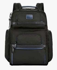 【新品】1円〜 TUMI ALPHA3 定価105,600-ナイロン レザー トゥミ アルファ3 ブルー リュックサック2603578D3