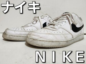 ★◆ナイキ◆ＮＩＫＥ◆コートビジョン ＬＯ ＮＮ◆ＣＯＵＲＴ ＶＩＳＩＯＮ ＬＯ ＮＮ◆DH2987-101◆WH×BK◆２４.５cm◆JK◆中古品◆★