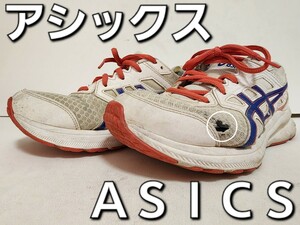 ★◆アシックス◆ＡＳＩＣＳ◆レセント １２ ＳＷ◆RECENT 12 SW◆1011B270◆ホワイト×ネイビー×オレンジ◆２５.０cm◆ＪＫ◆中古品◆★