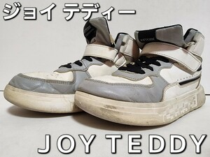 ★◆ジョイ テディー◆ＪＯＹ ＴＥＤＤＹ◆ハイカット◆スニーカー◆ホワイト×シルバー×ブラック◆２２.０cm◆ＪＳ◆中古品◆★