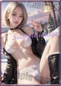 C◇ランジェリー美女◇101円スタート◇[高解像度]◇A4写真用光沢紙◇2897◇グラビアイラストアートポスター◇バレーバスケ筋トレチアガール