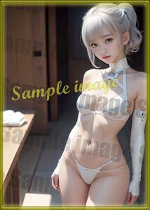 C◇ランジェリー美女101円スタート◇[高解像度]◇A4写真用光沢紙◇2548◇グラビアイラストアートポスター◇バレーバスケ筋トレチアガール